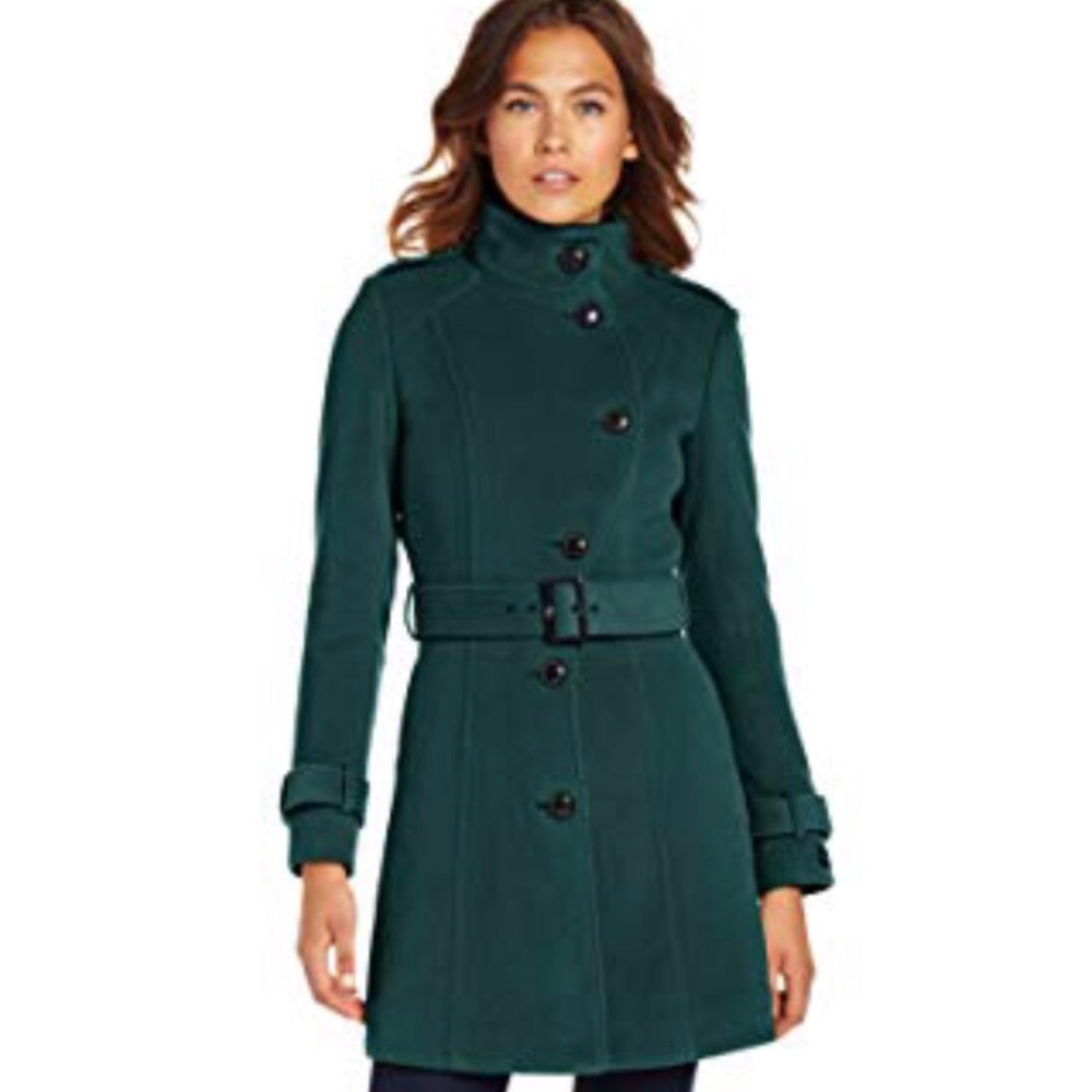 Cole Haan wool coat- deep teal